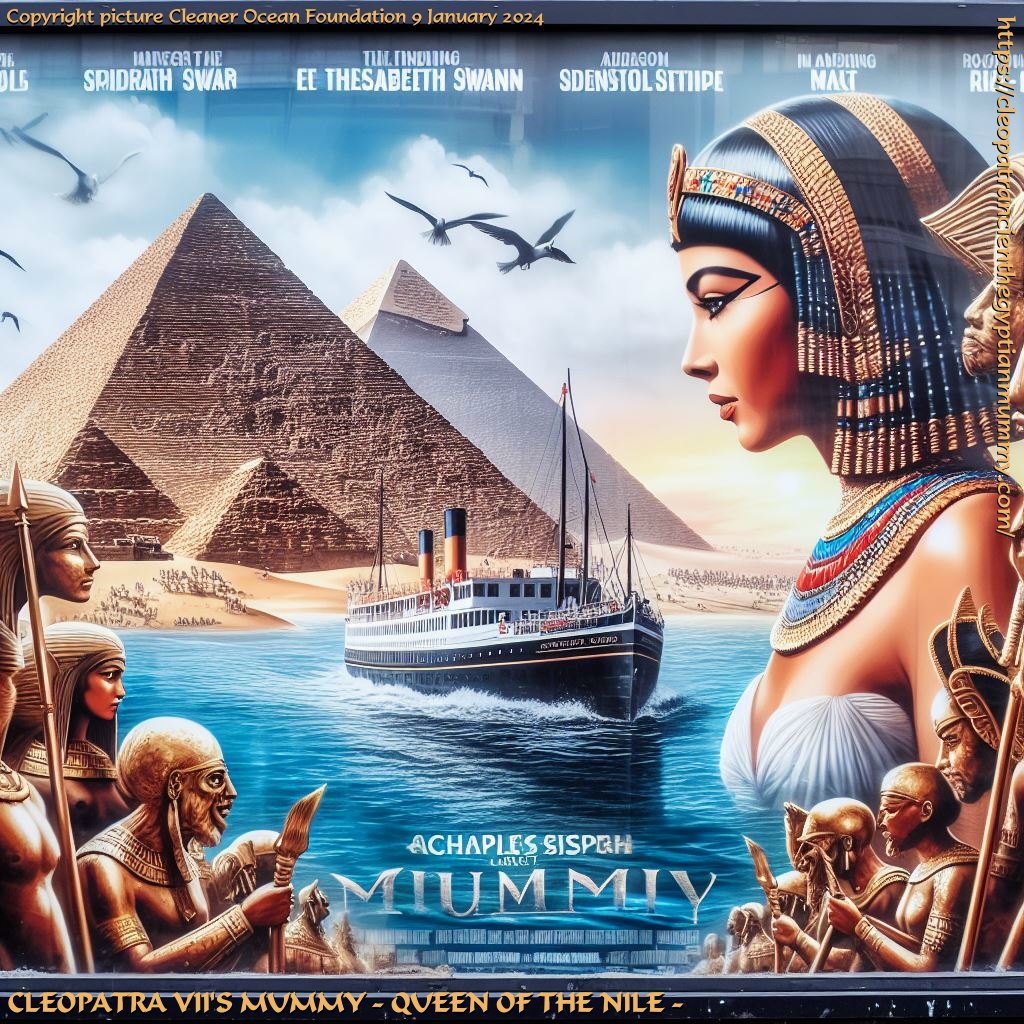 A mock up poster for the film: Cleopatra's Mummy, featuring the Elizabeth Swann as the Queen of the Nile