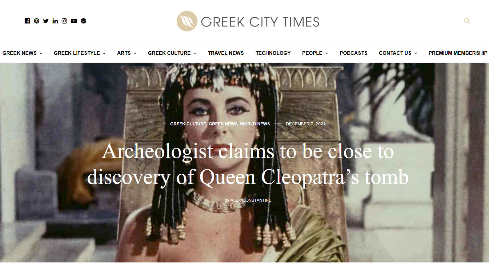 Archaeologist claims to be close to discovery of Cleopatra's tomb