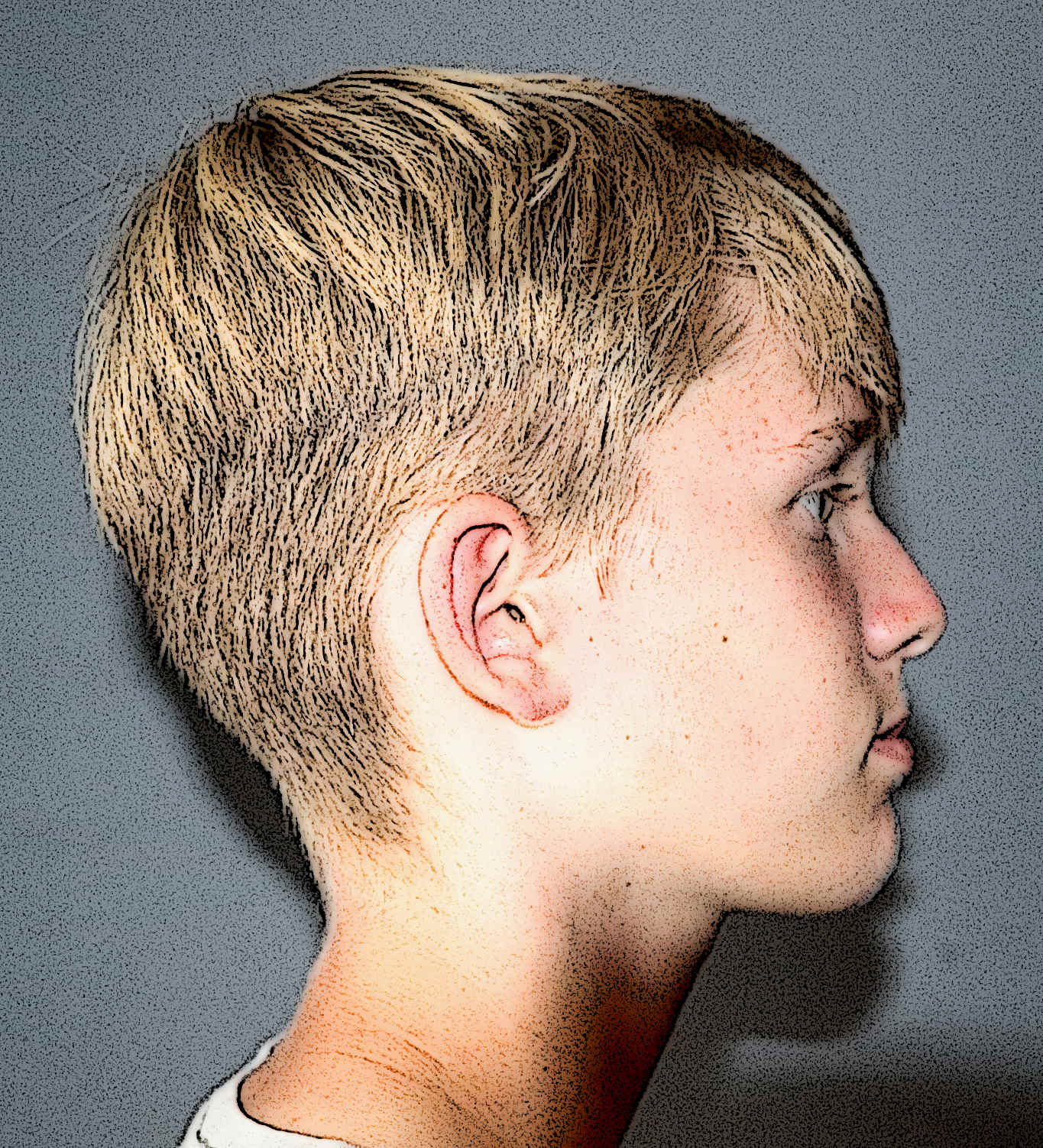 Side view of Dan Hawk