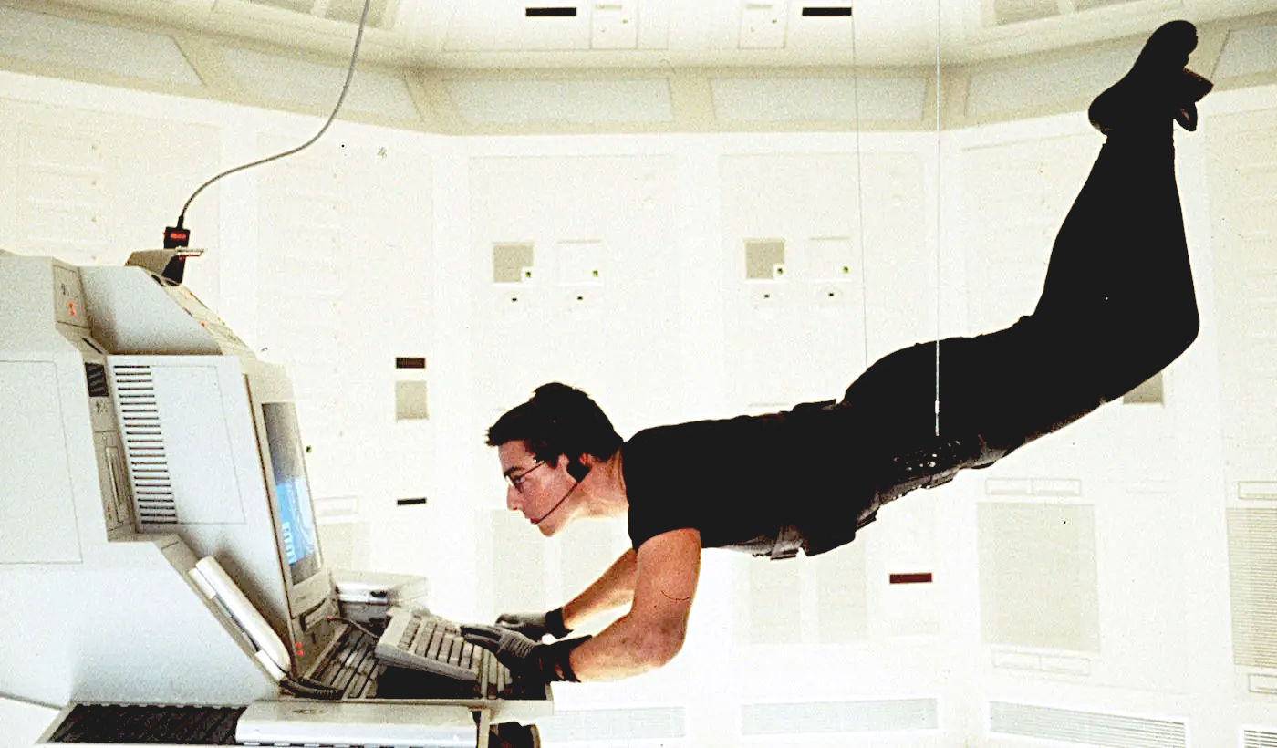 Tom Cruise in Mission Impossible