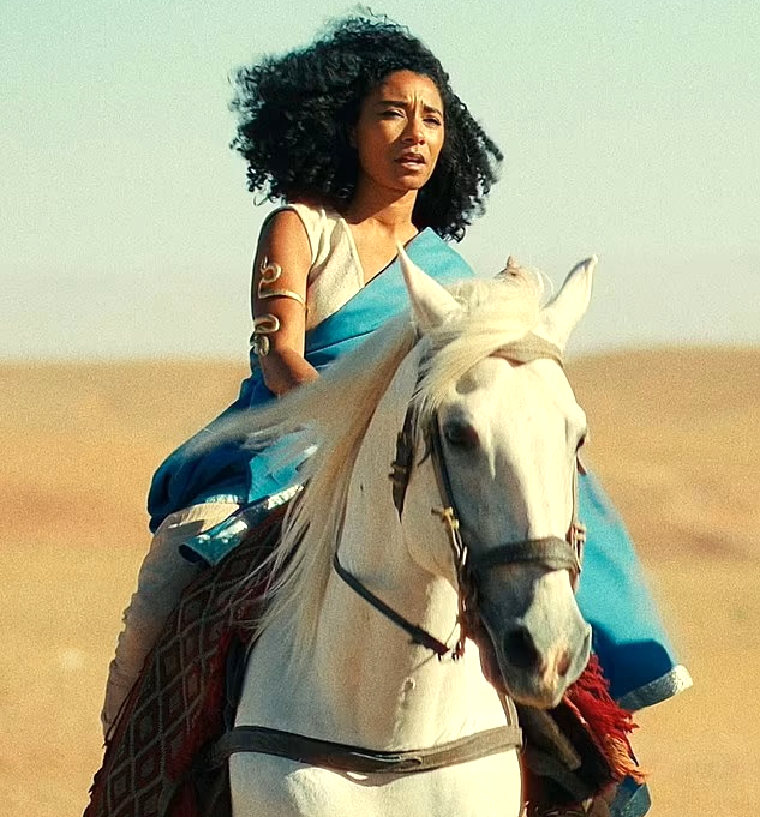 Adele James, as the black Cleopatra